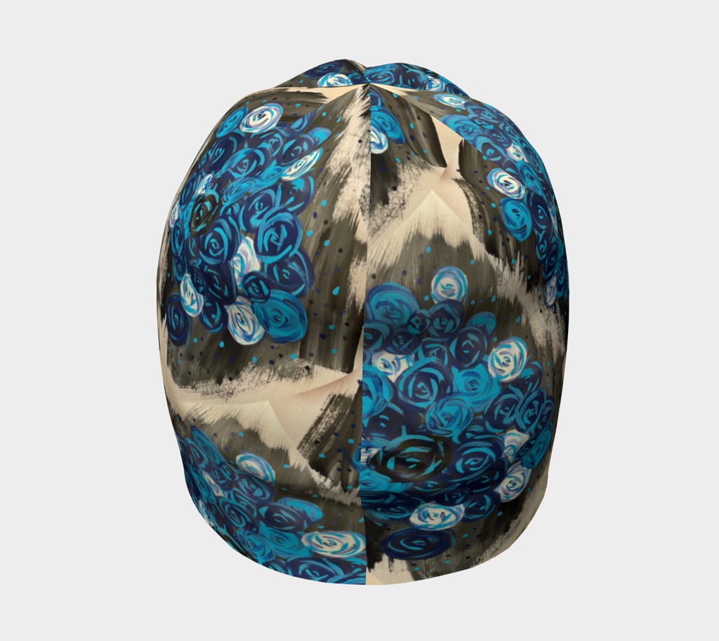 Blue Roses Beanie