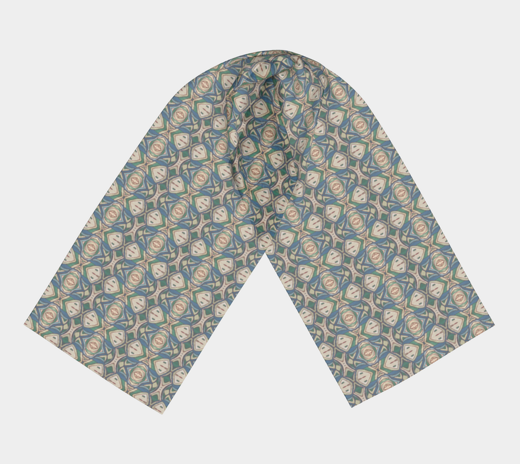 Abstract Green Scarf