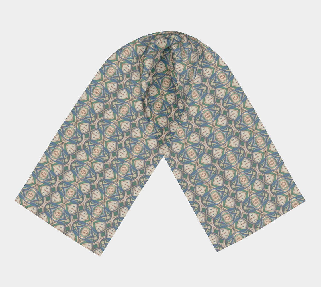Abstract Green Scarf