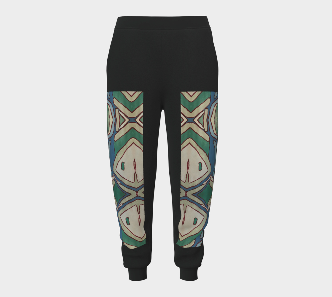 Abstract Green Joggers