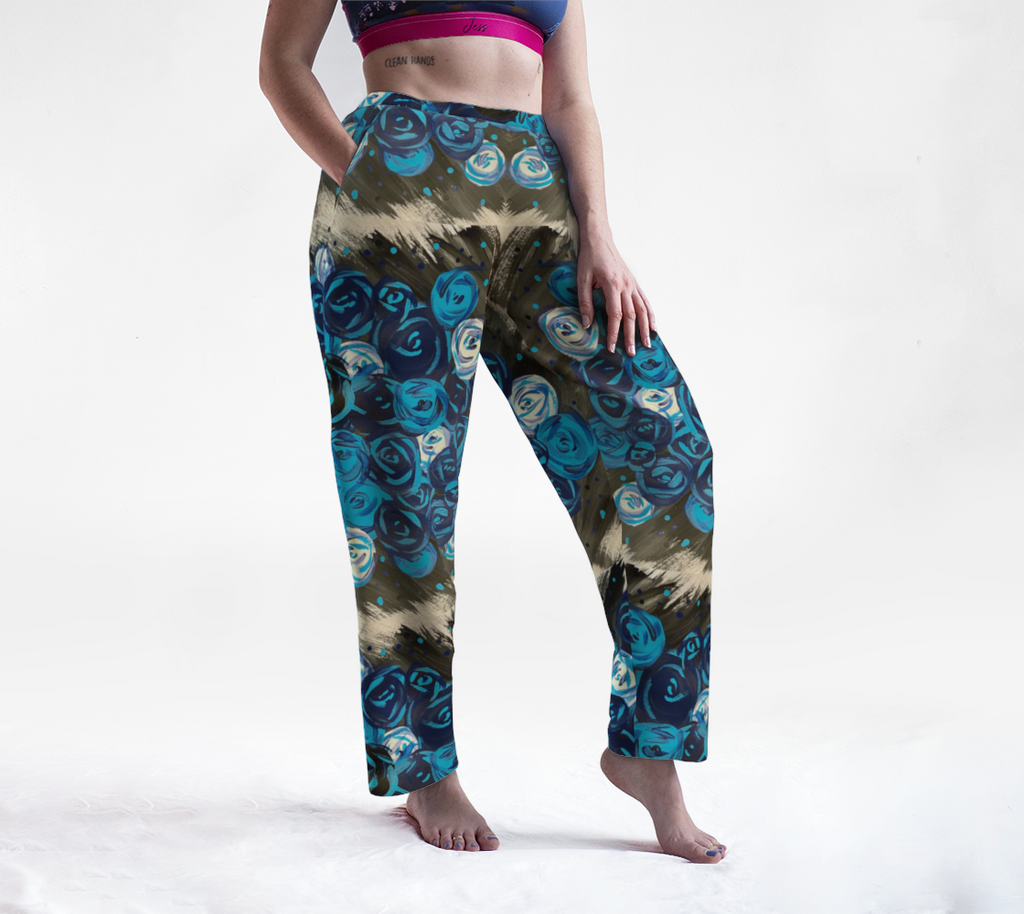 Blue Roses  Lounge Pants