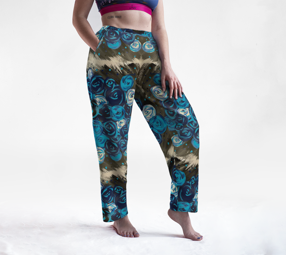 Blue Roses  Lounge Pants