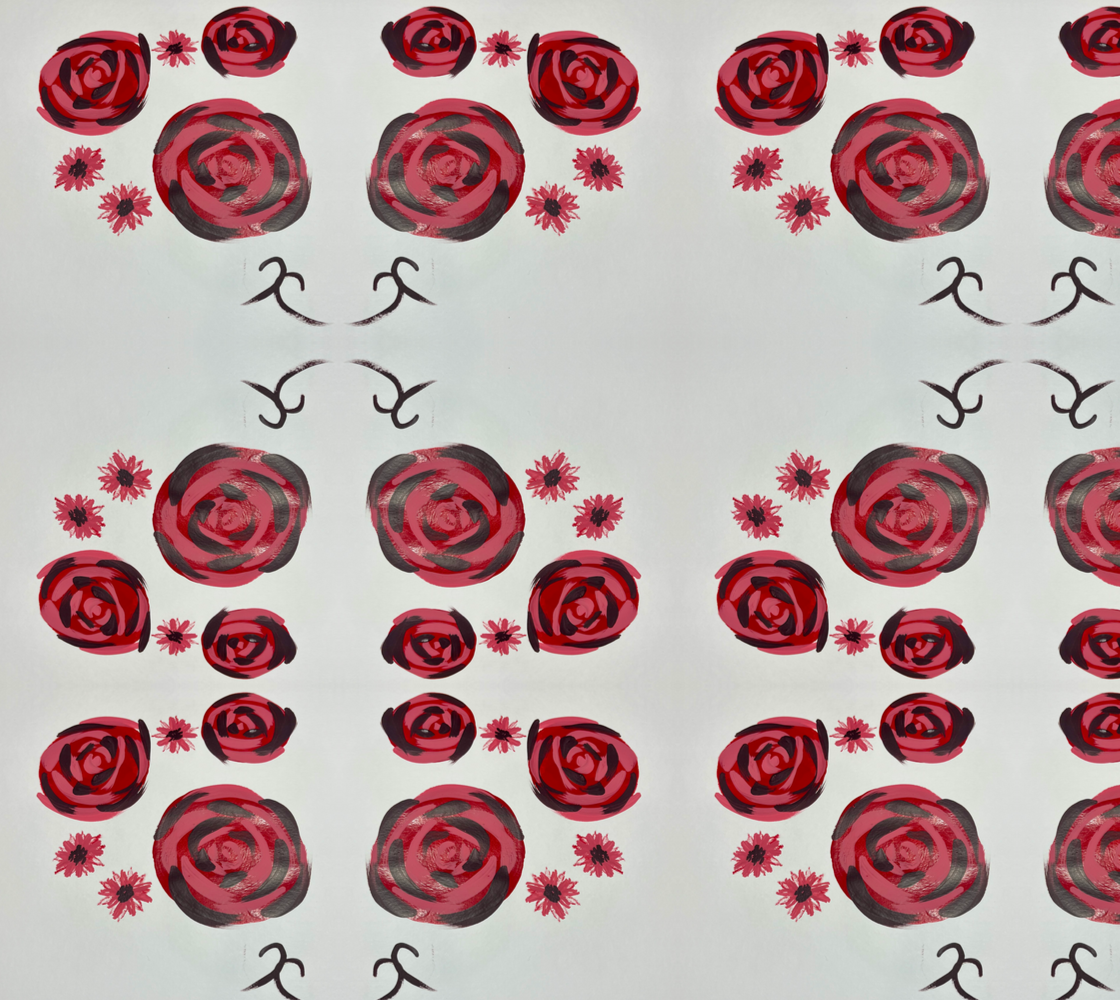 Red Roses Fabric