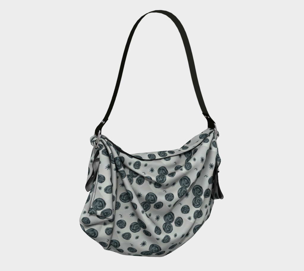 Monochrome Roses Origami Tote