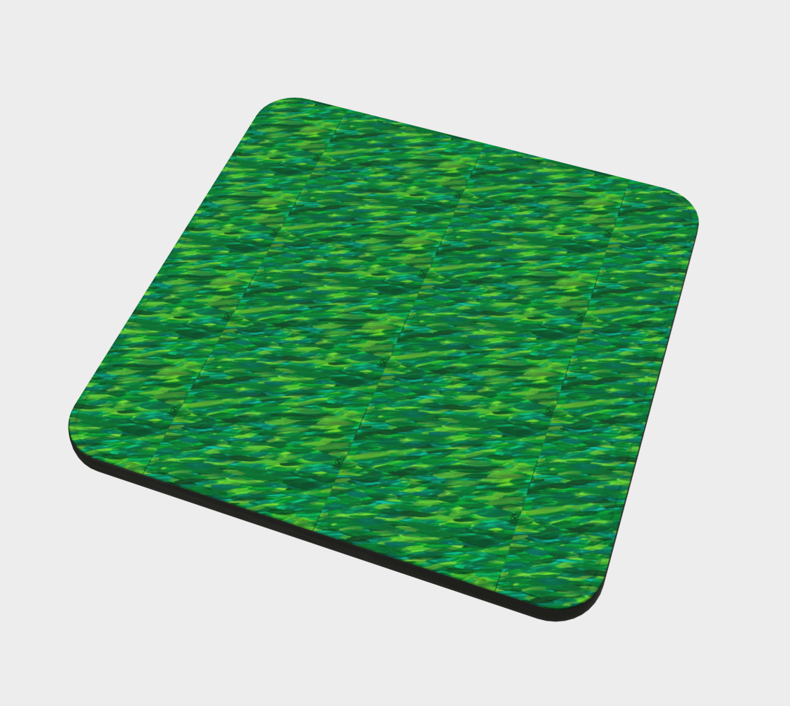 Lush Green Coaster Mirrored