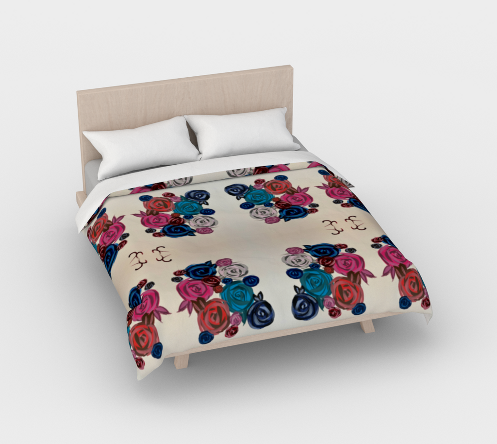 Rose Bouquet Duvet Cover