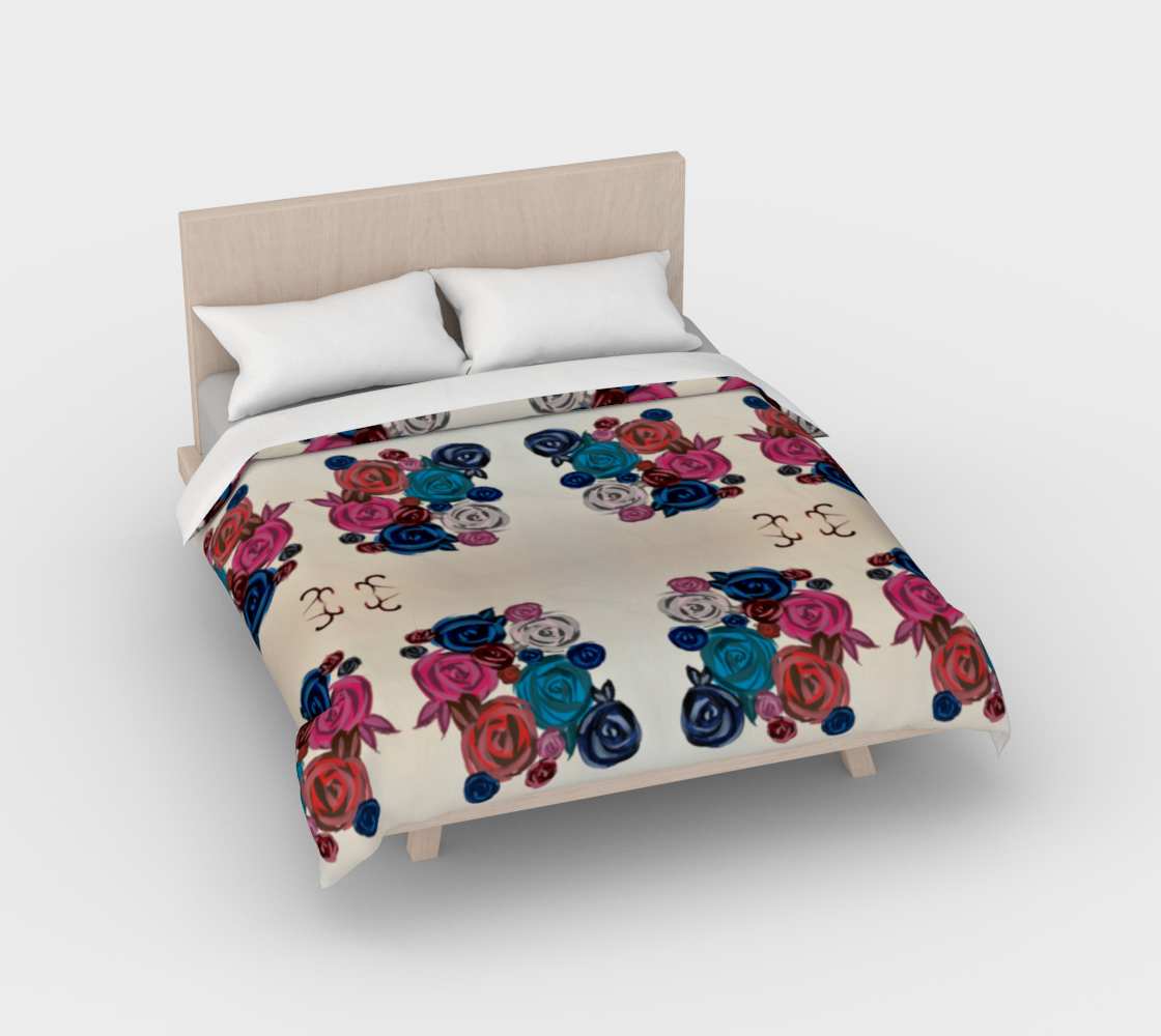 Rose Bouquet Duvet Cover