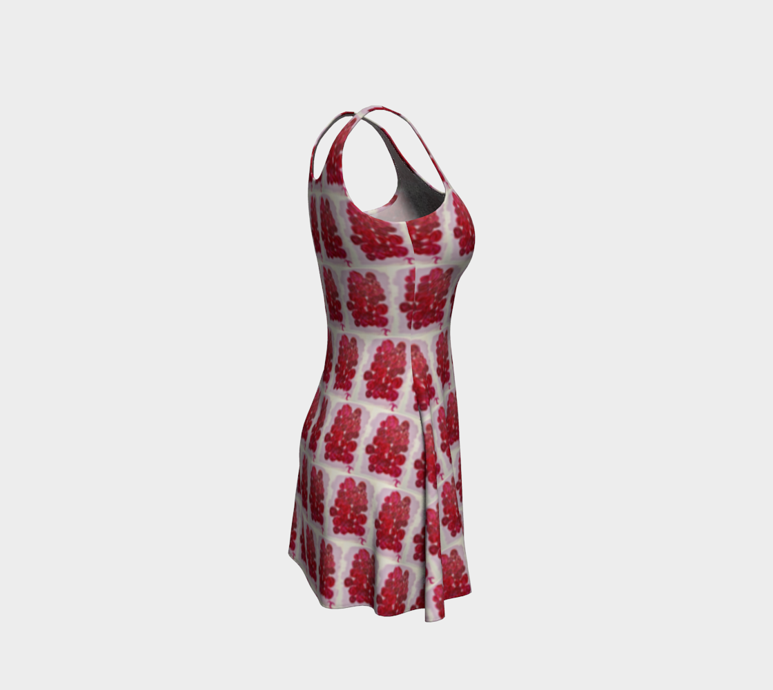 Red Roses Flare Dress