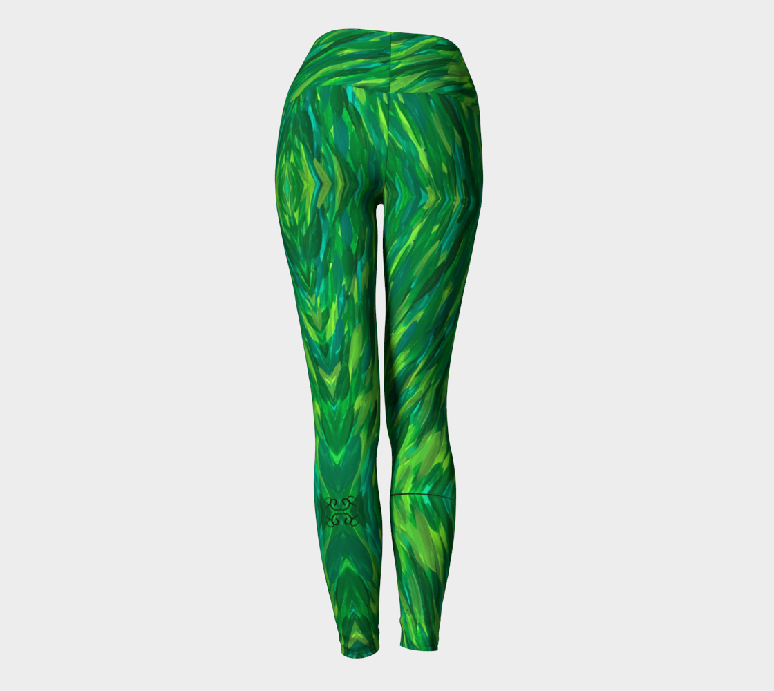 Lush Green  Yoga Leggings