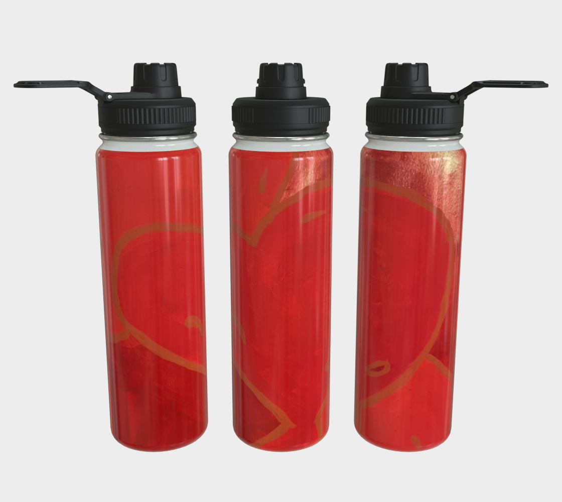 Red Heart Water Bottle