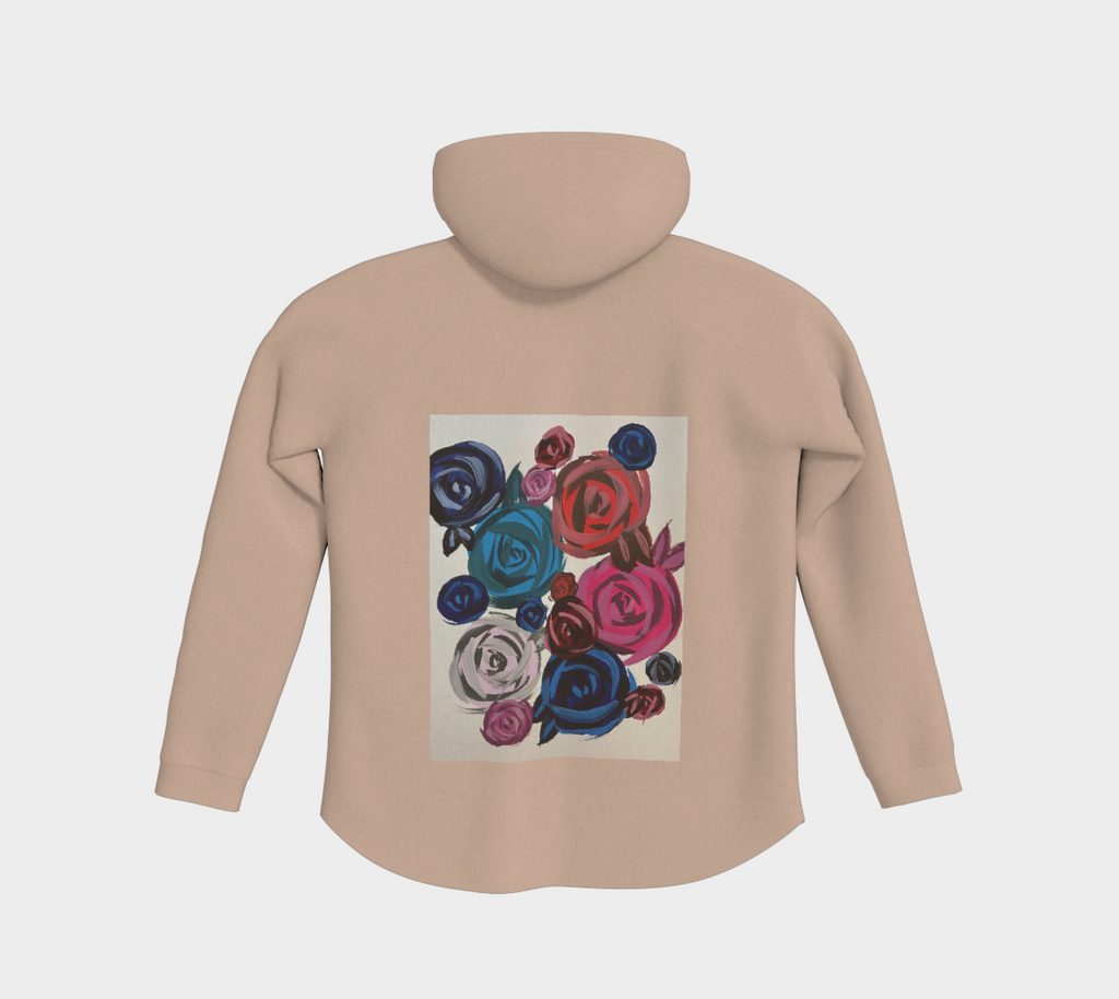 Rose Bouquet Flow  Pullover Hoodie