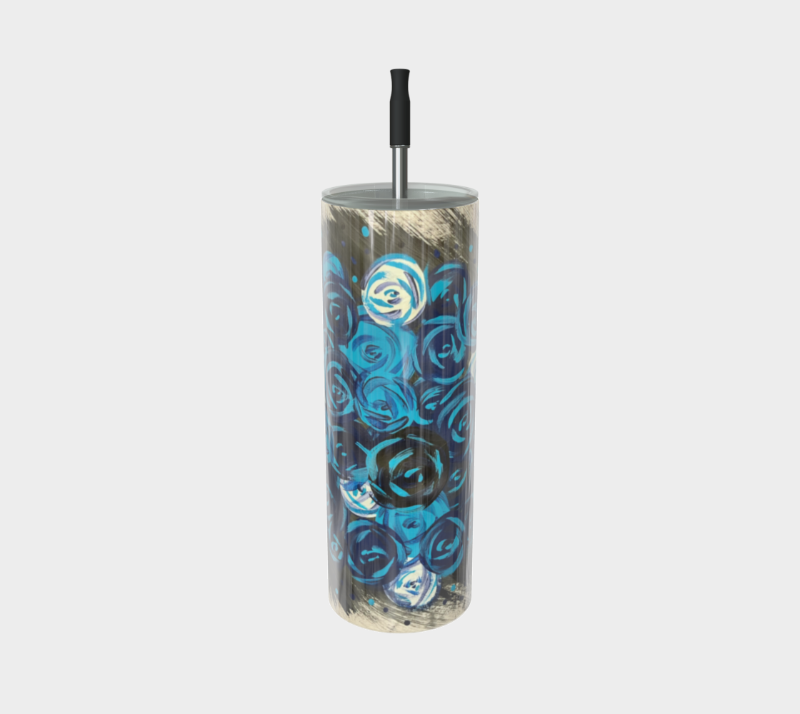 Blue Roses Tumbler