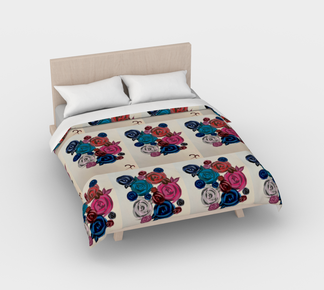 Rose Bouquet Duvet Cover