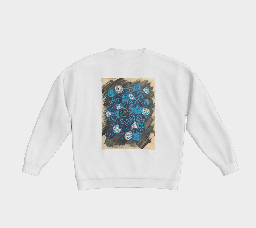 Blue Roses Crewneck