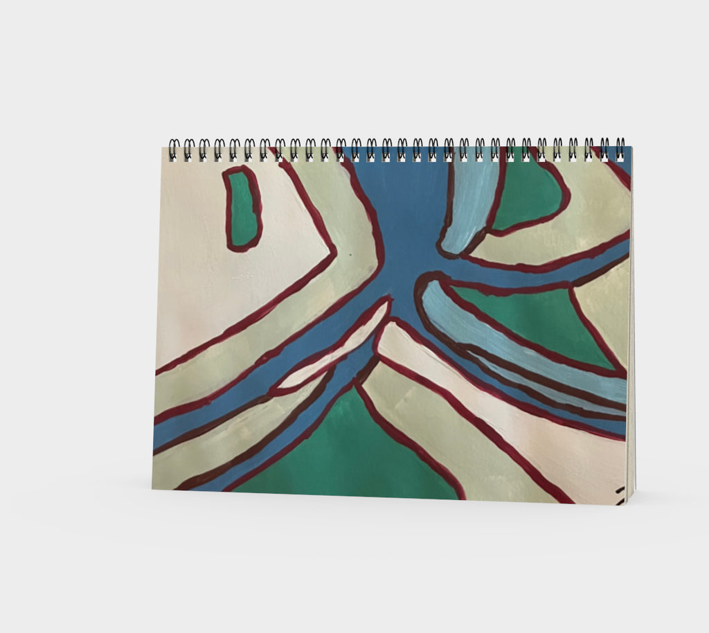 Abstract Green Notebook