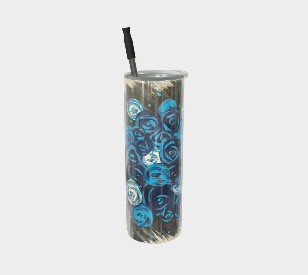 Blue Roses Tumbler