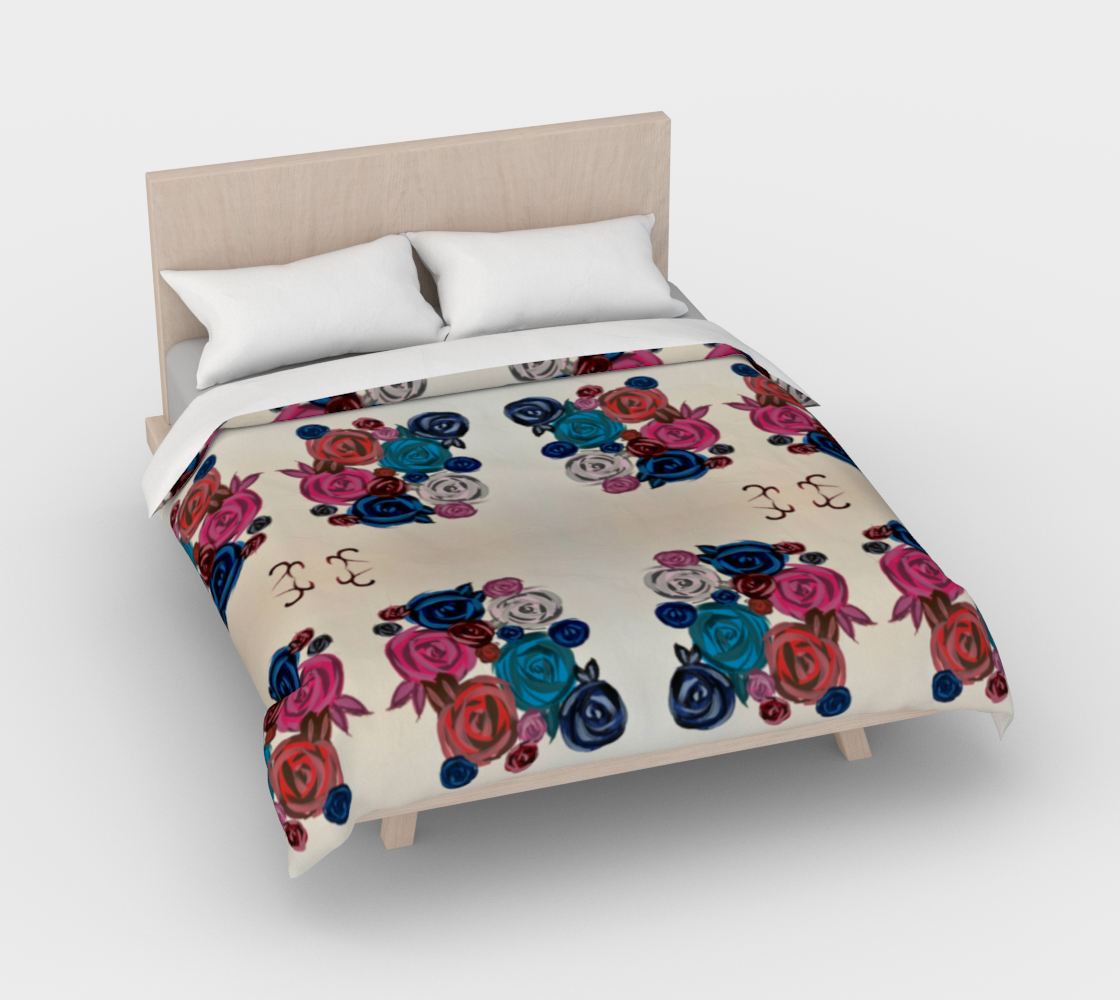 Rose Bouquet Duvet Cover
