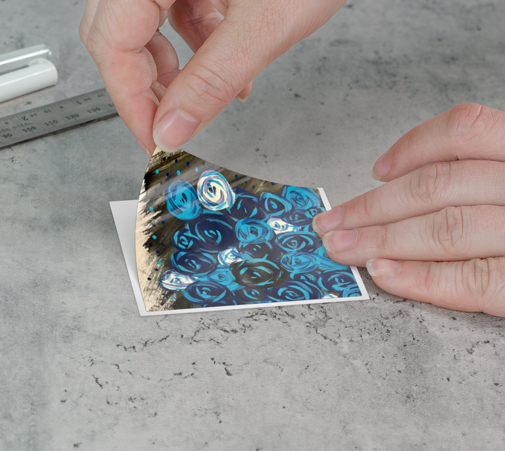 Blue Roses Sticker