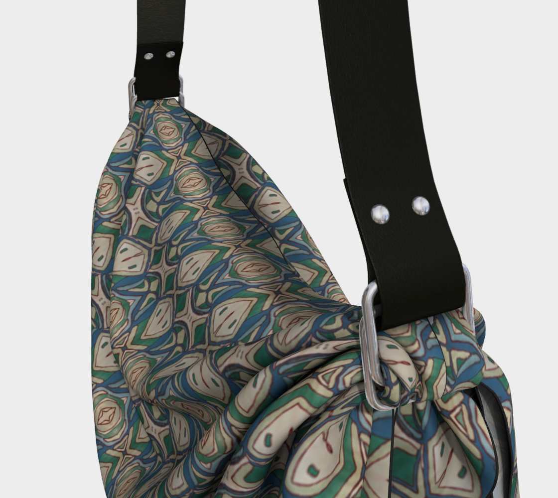 Abstract Green Origami Tote
