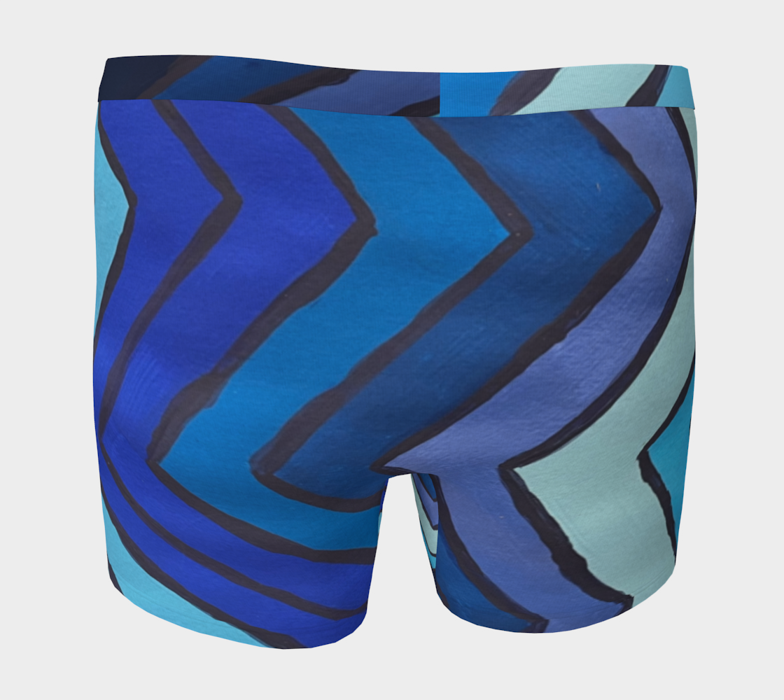 Blue Chevron Pattern Boxers