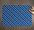 Blue Chevron Pattern Blanket