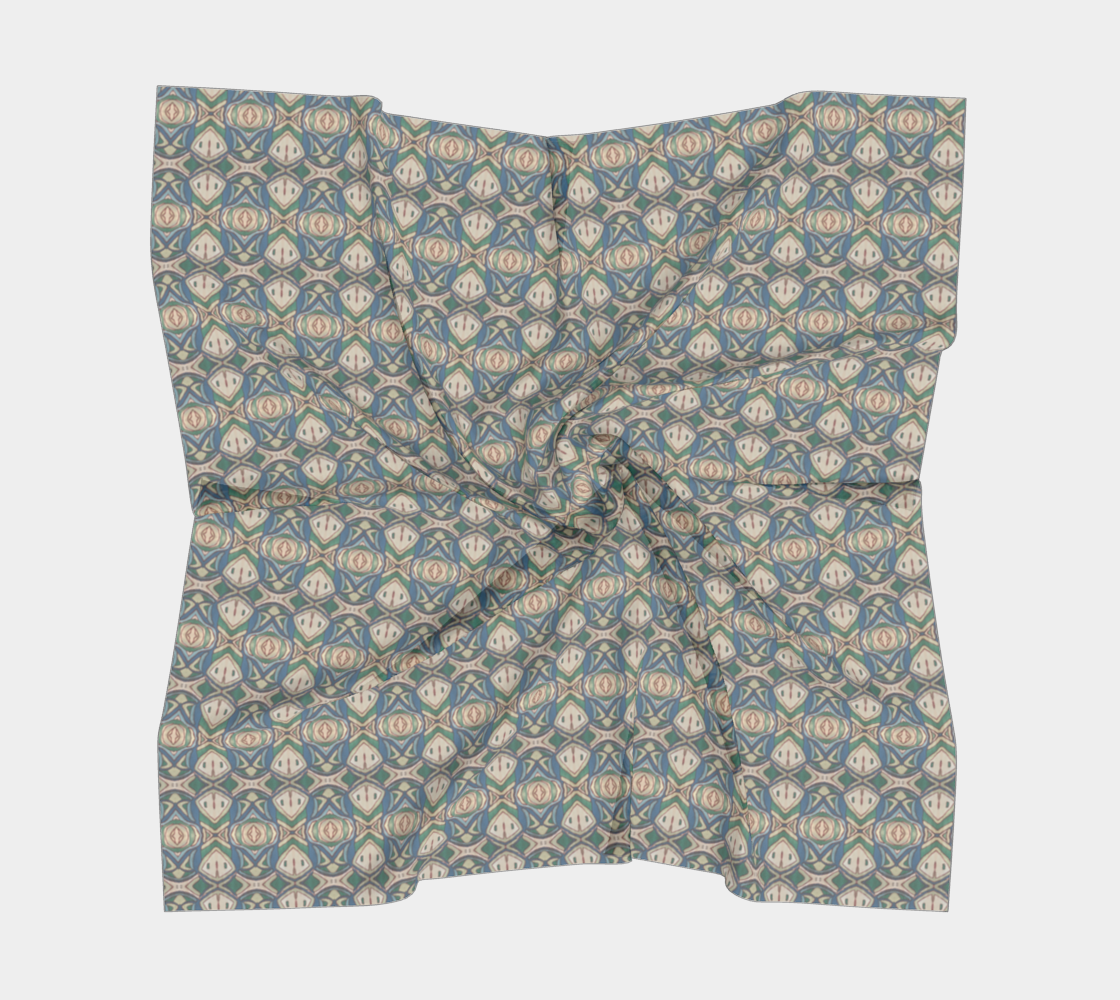 Abstract Green Square Scarf