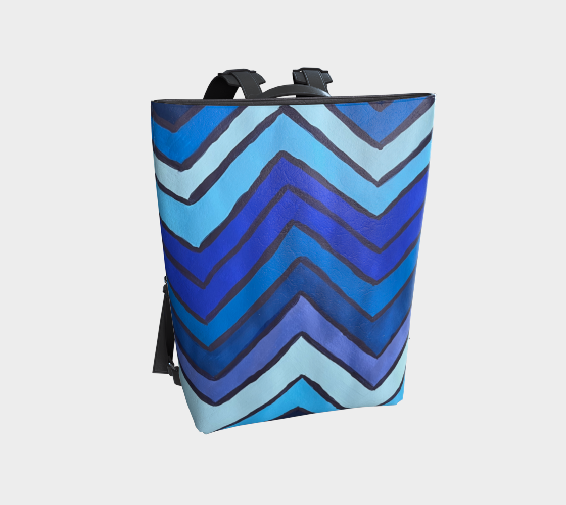Blue Chevron Pattern VL Bag