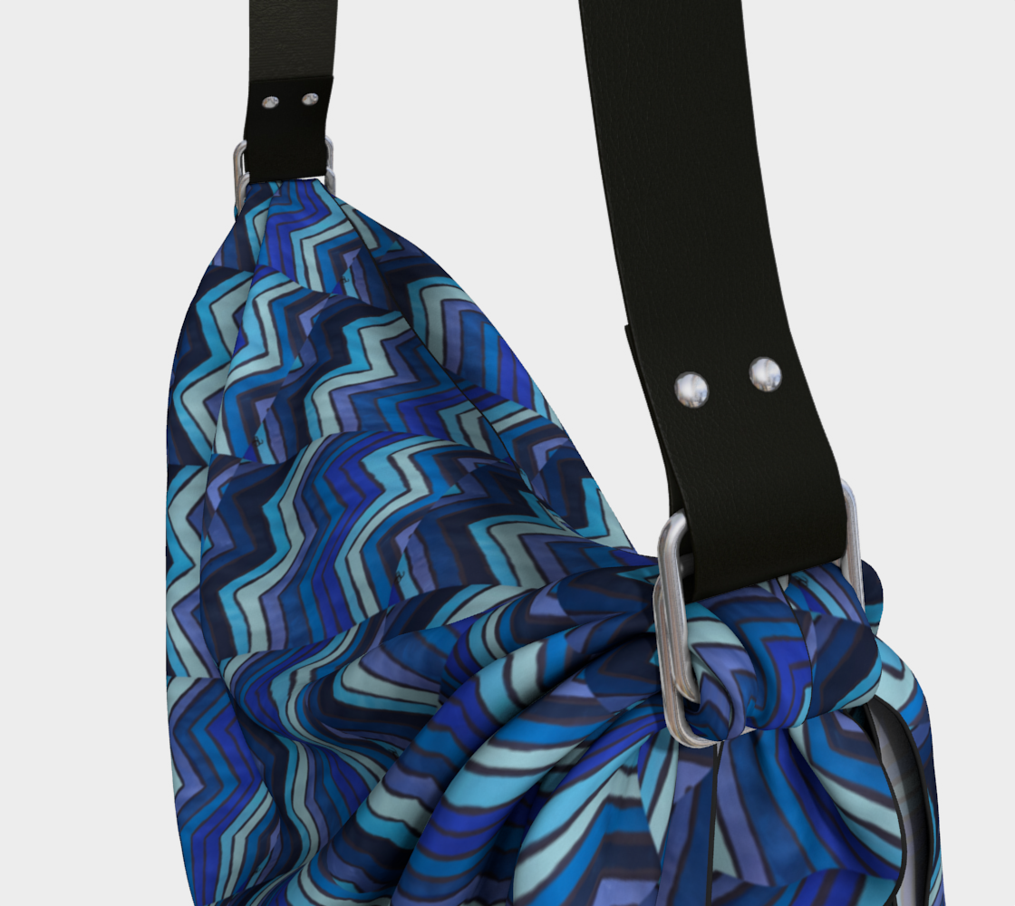Blue Chevron Pattern Origami Toti
