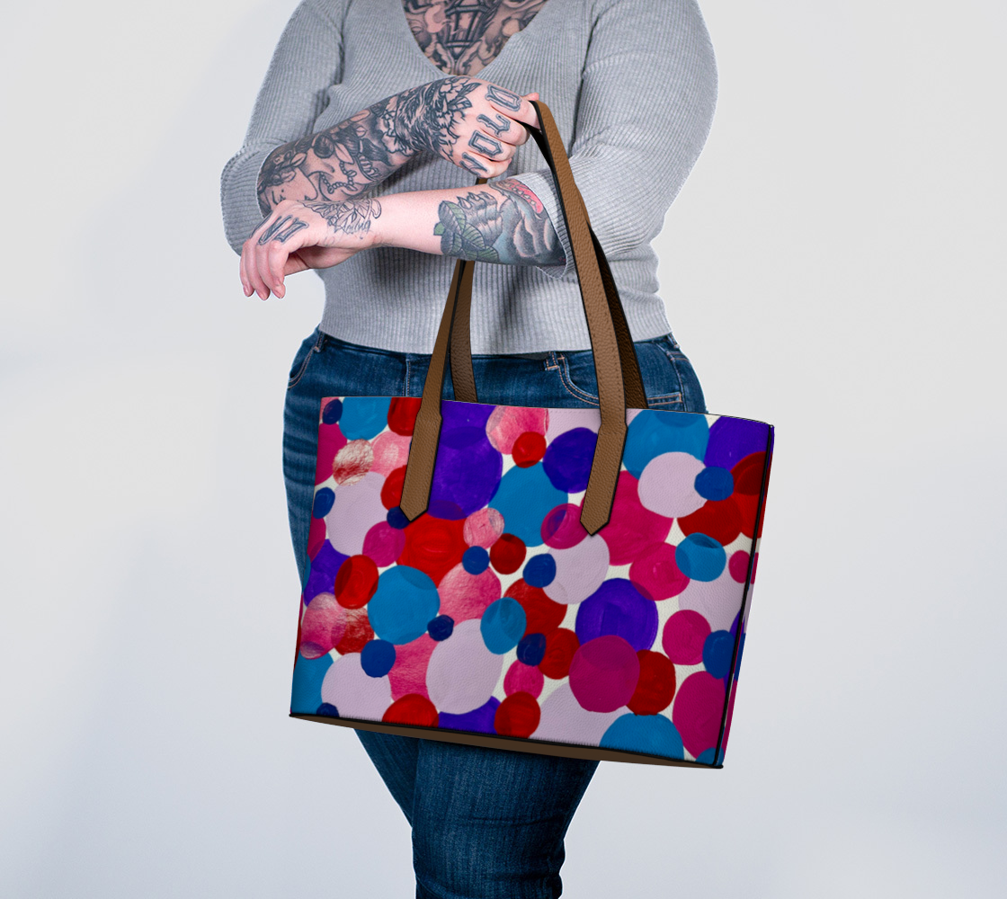 Vibrant Circles VL Tote Bag