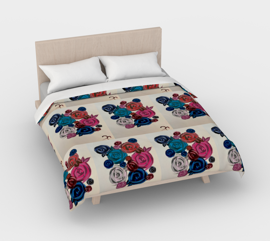 Rose Bouquet Duvet Cover