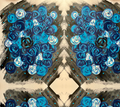 Blue Roses Fabric