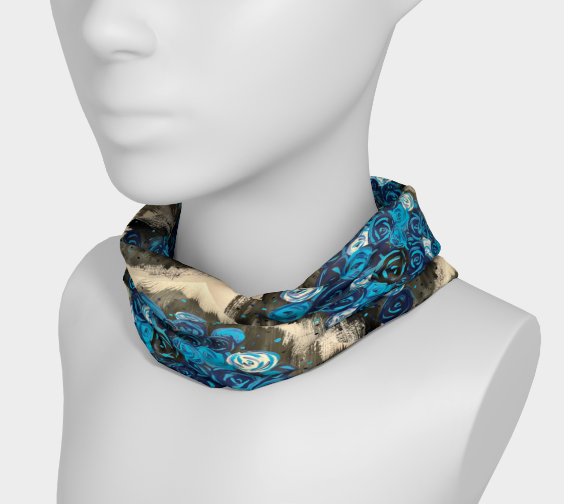 Blue Roses  Headband