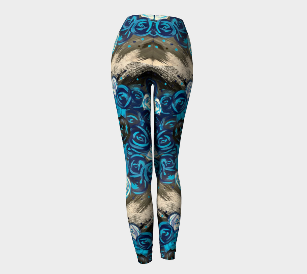 Blue Roses  Leggings