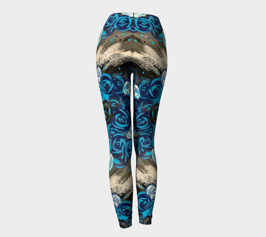 Blue Roses  Leggings