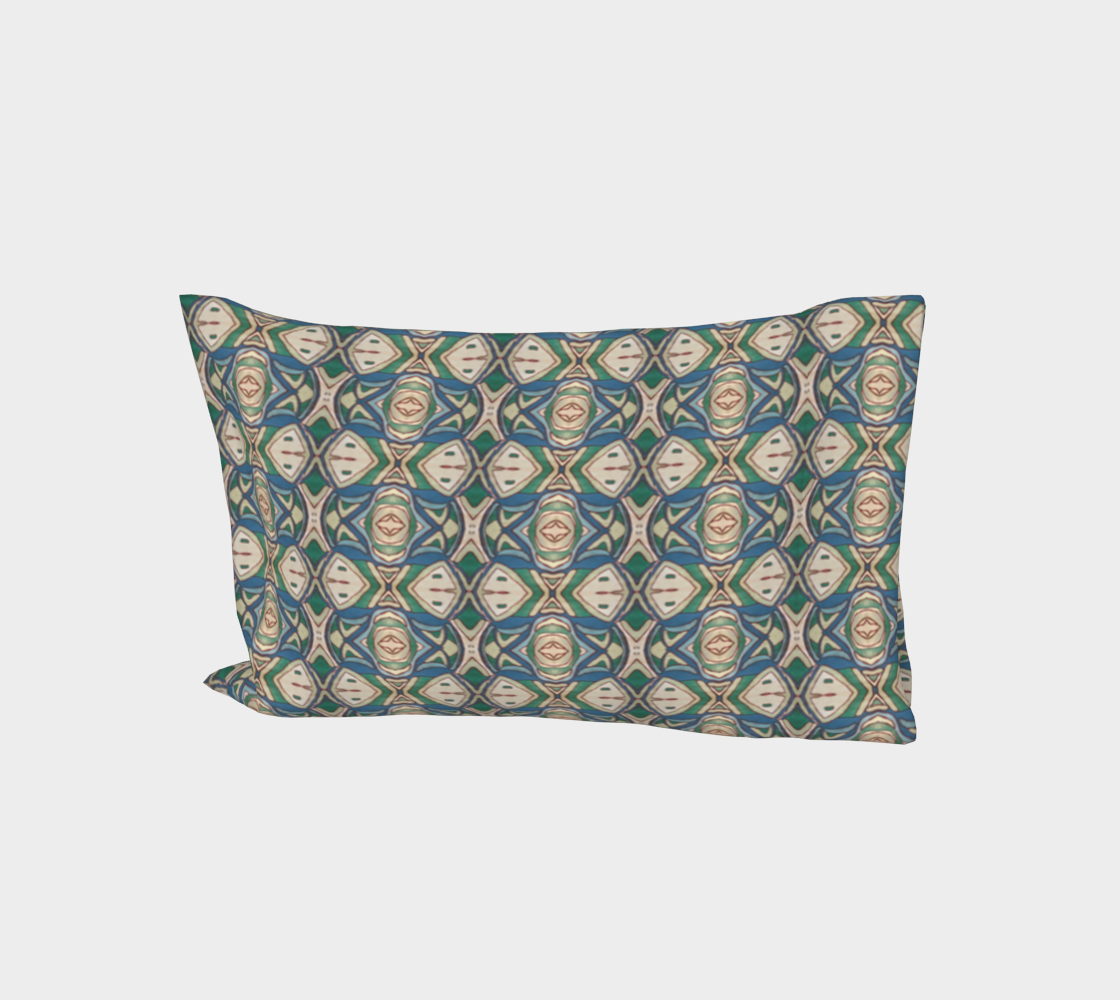 Abstract Green Pillow Cover