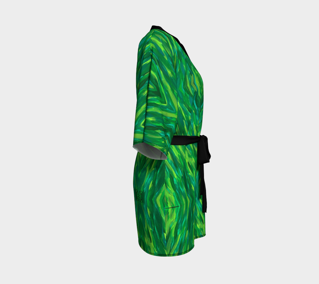 Lush Green  Kimono Robe