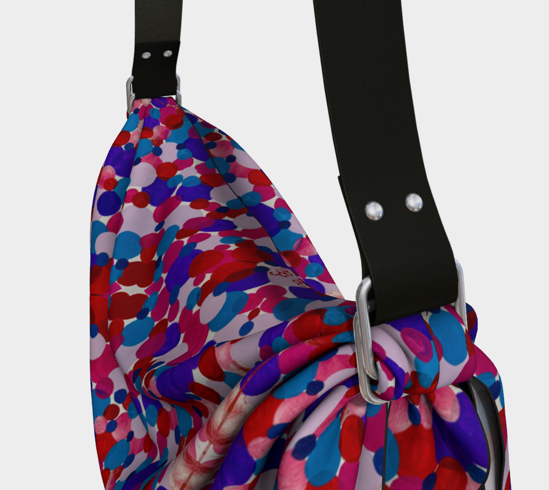 Vibrant Circles Origami Tote