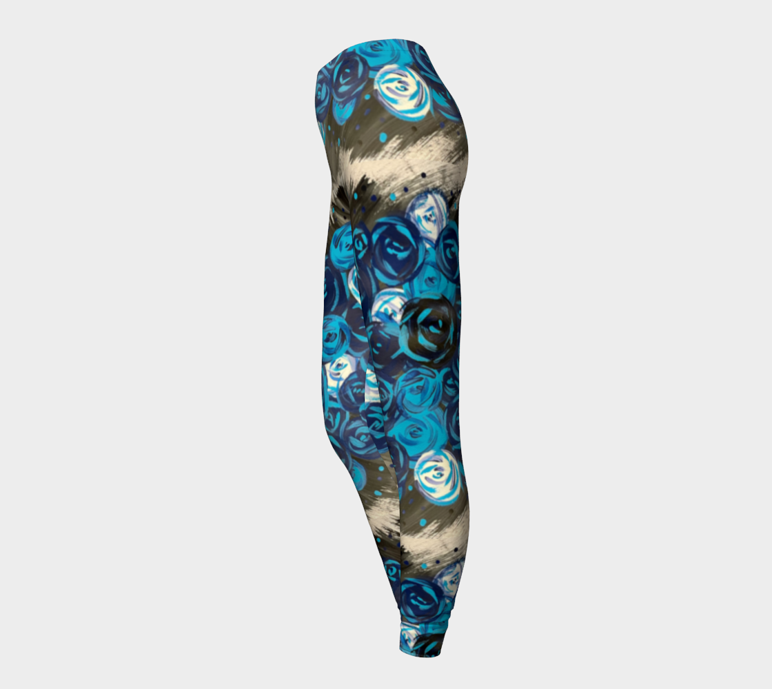 Blue Roses  Leggings
