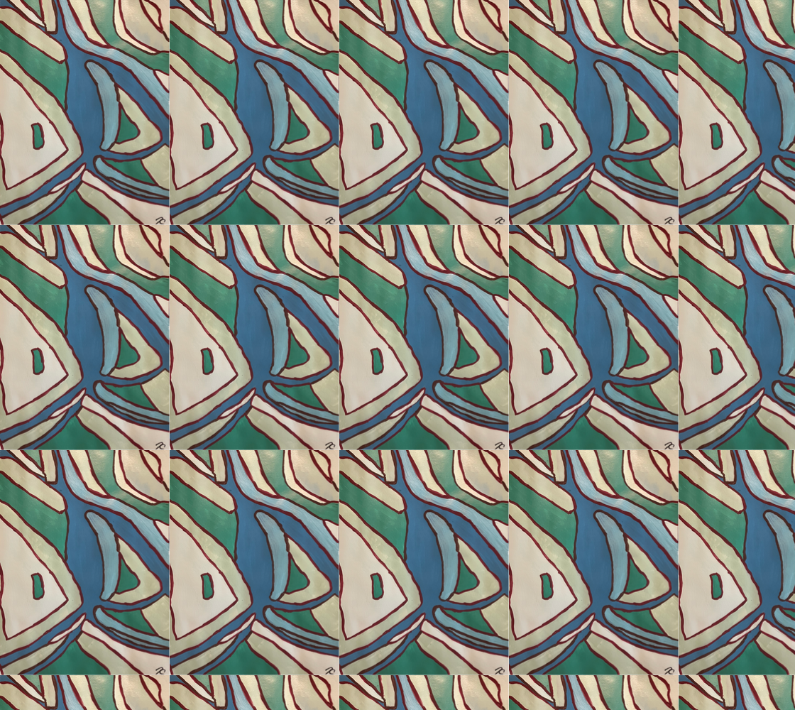 Abstract Green Fabric