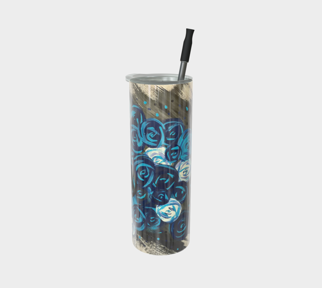 Blue Roses Tumbler