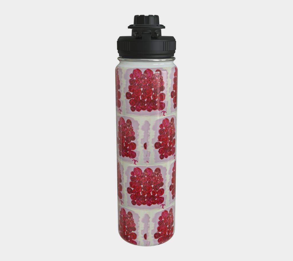 Red Roses Water Bottle
