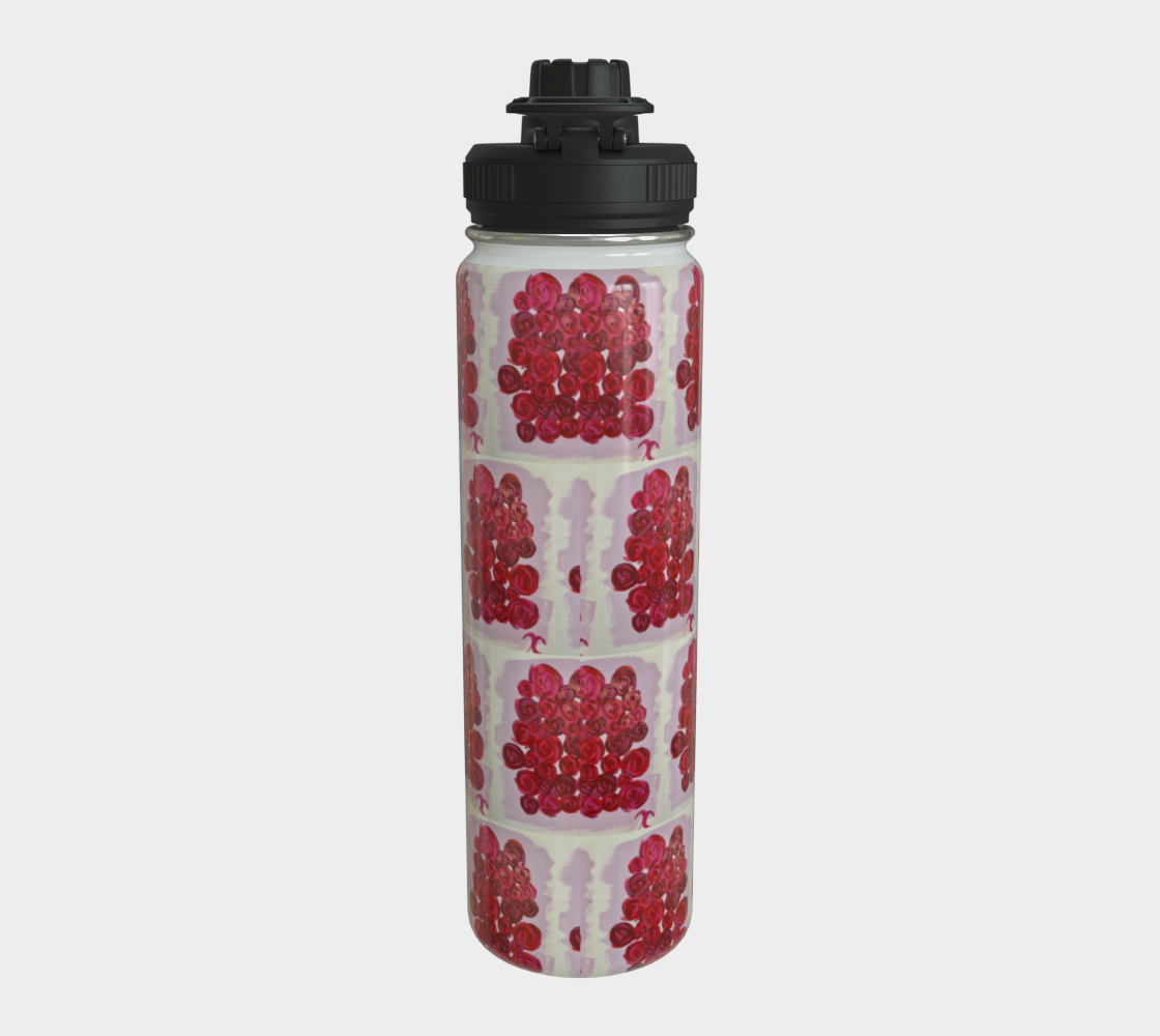 Red Roses Water Bottle
