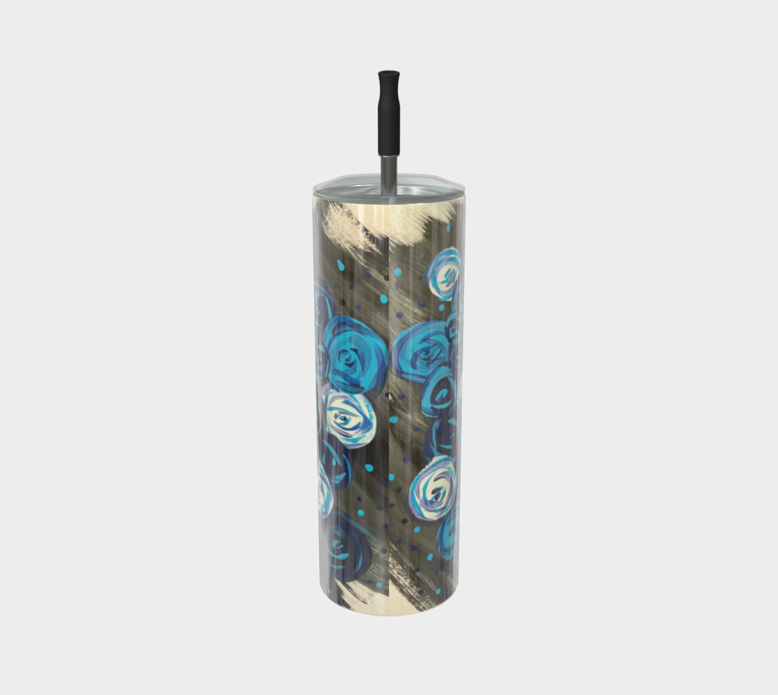 Blue Roses Tumbler