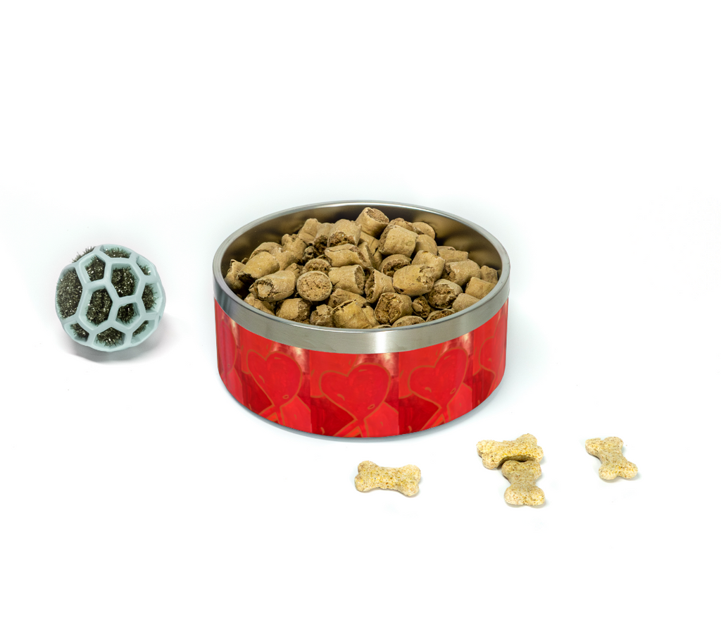 Red Heart Pet Bowl