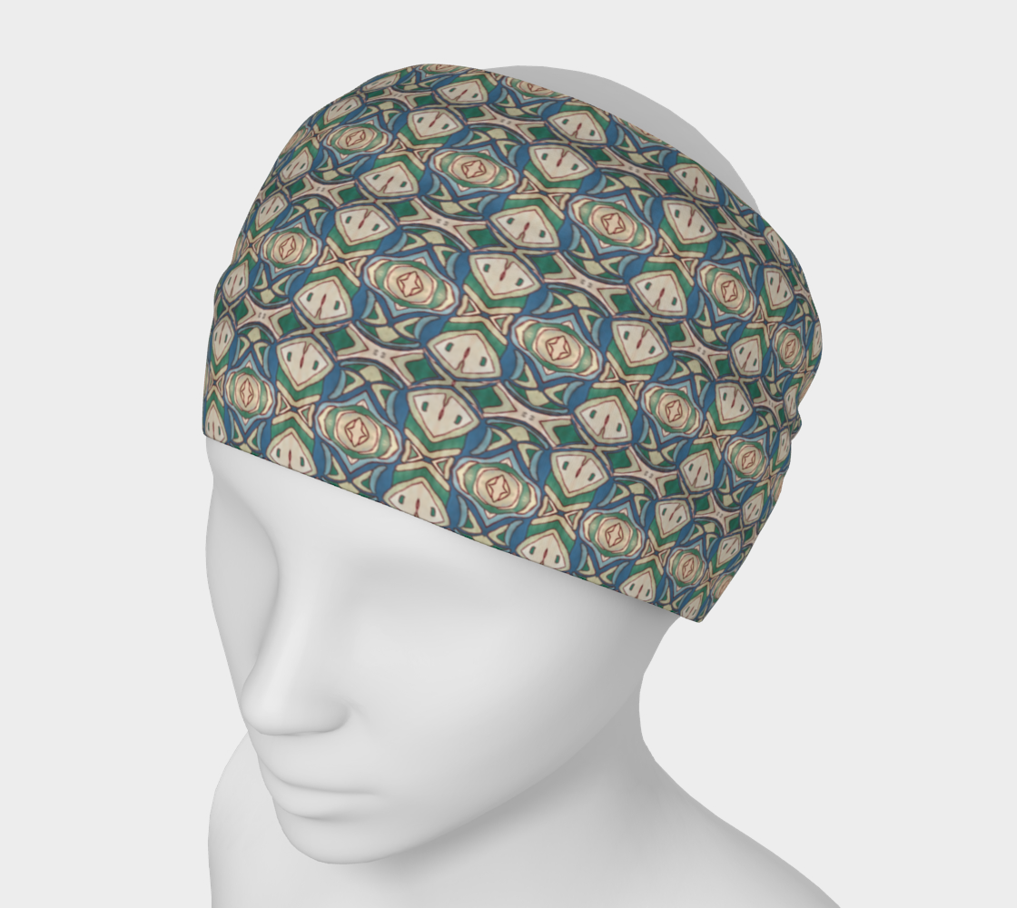 Abstract Green Headband