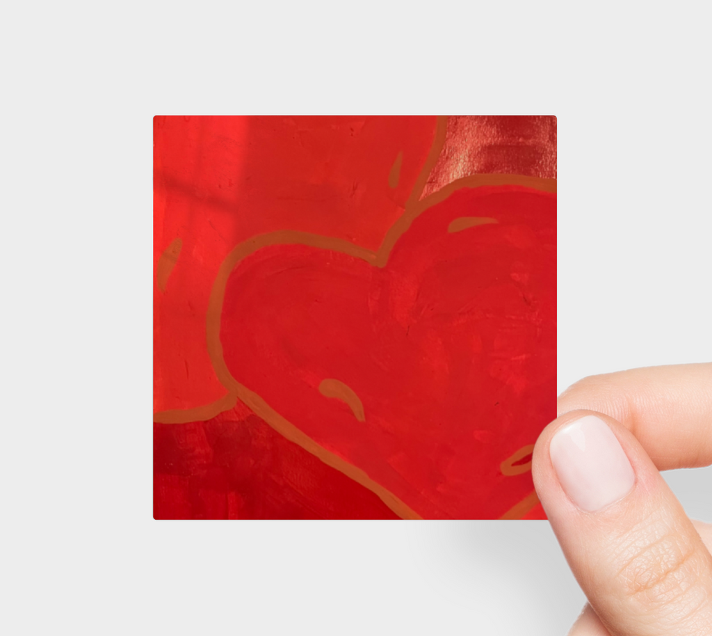 Red Heart Sticker