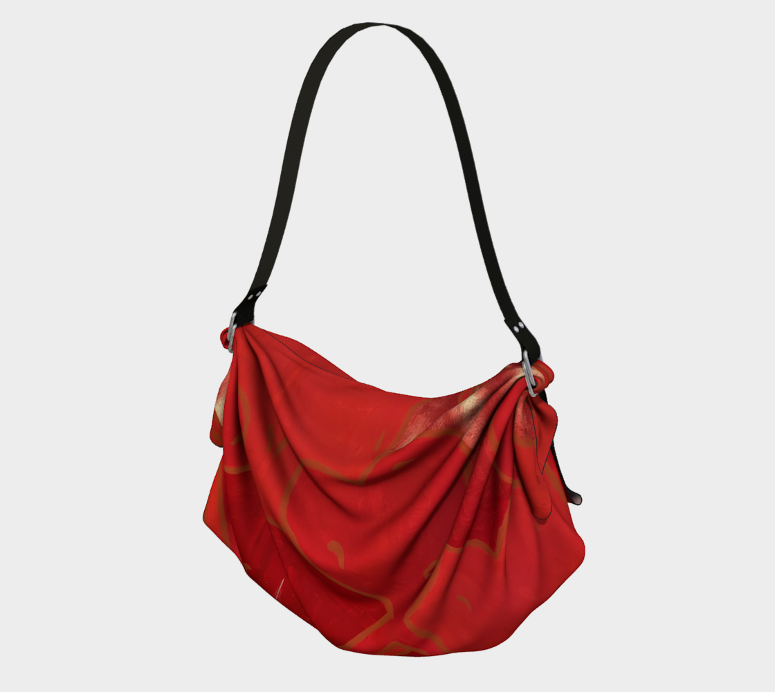 Red Heart Origami tote