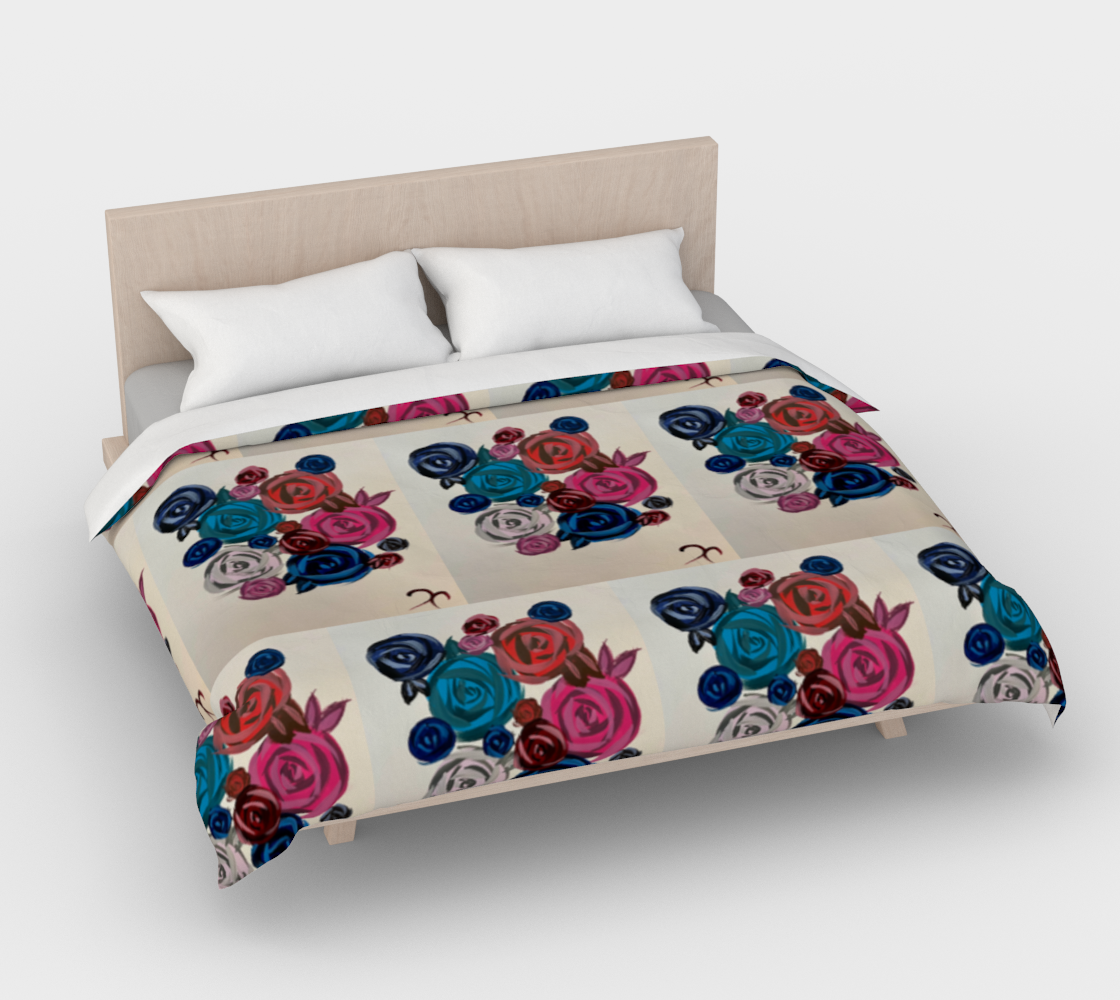 Rose Bouquet Duvet Cover
