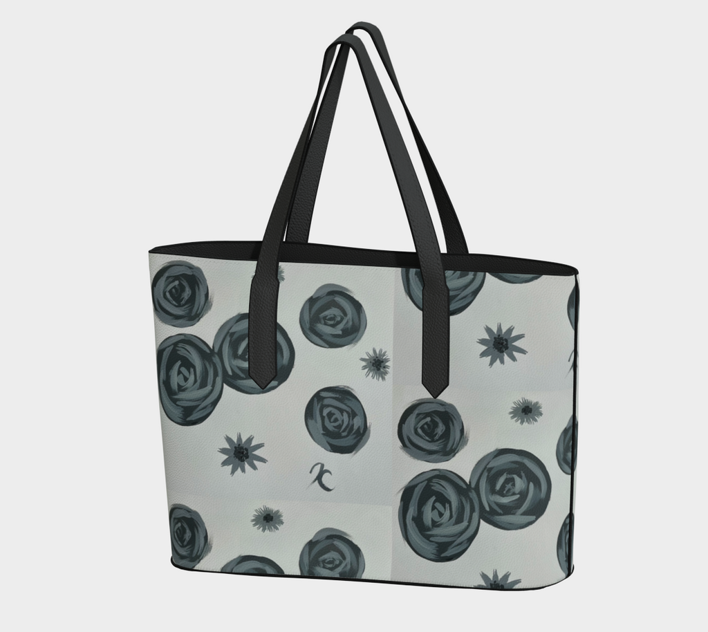 Monochrome Roses VL Tote Bag