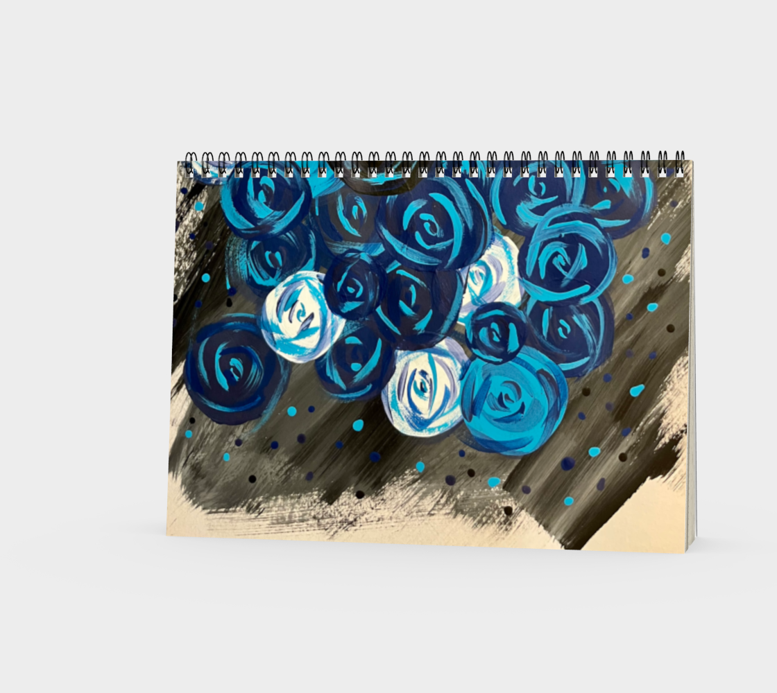 Blue Roses Notebook